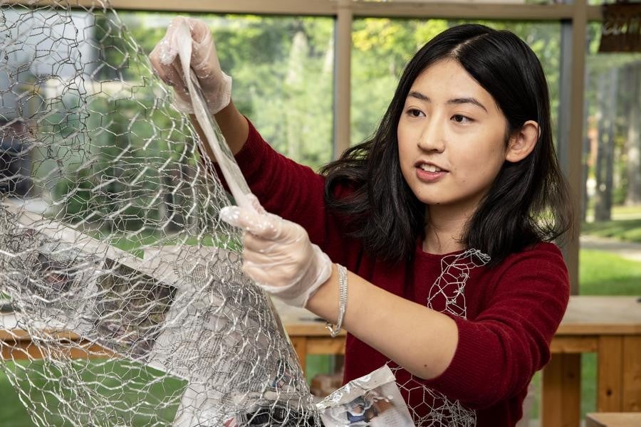 Interlochen Arts Academy Visual Arts Sculpture student