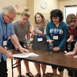 Adult Choir Camp 2019 more singing glasses
