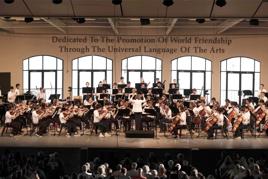 JoAnn Falletta conducts WYSO at Camp