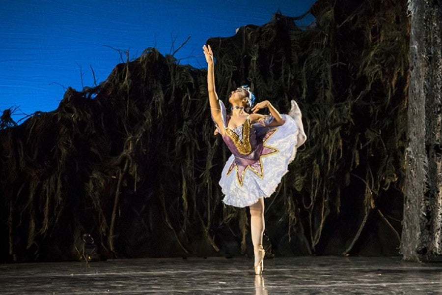 An Interlochen dance student performs "Sleeping Beauty"