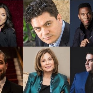 Erina Yashima, Cristian Măcelaru, Roderick Cox, Jader Bignamini, JoAnn Falletta, and Tito Muñoz