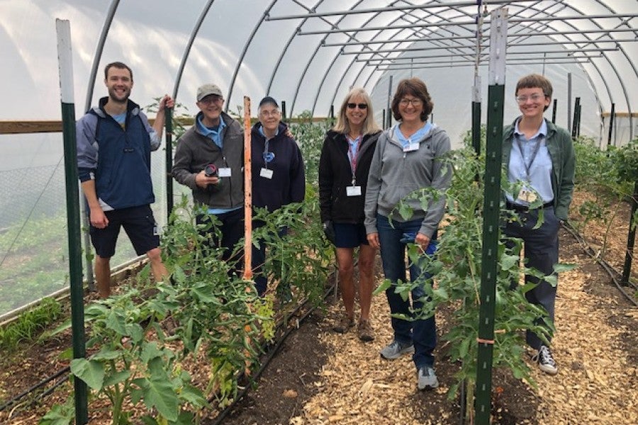 Sustainability volunteers at Interlochen Center for the Arts