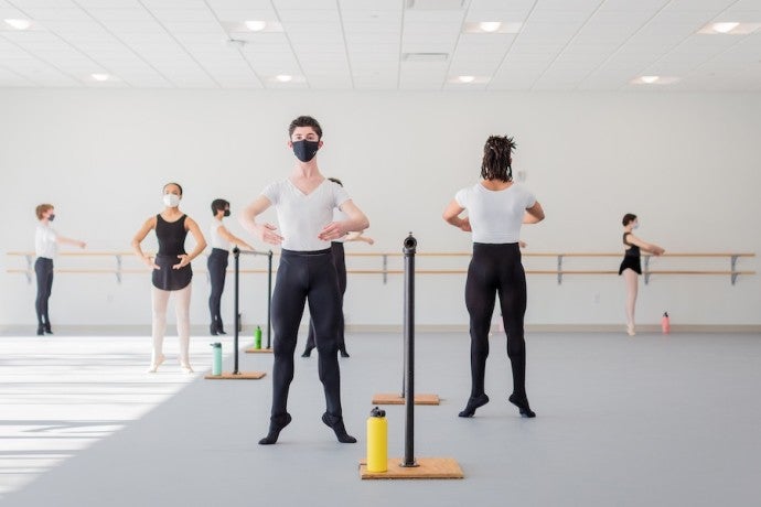 Interlochen Arts Academy dance students in releve