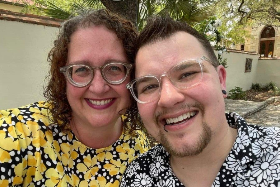 Christ Largent and his wife, Jamie Davila