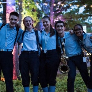 Camp students pose on the Mall after "Collage" 2016