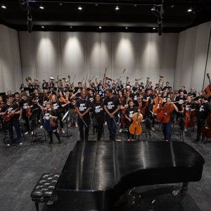 The Interlochen Arts Academy Orchestra in their From the Top gear.
