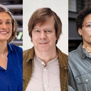 Claire Collins, Nathan Buck, and Lydia Hicks