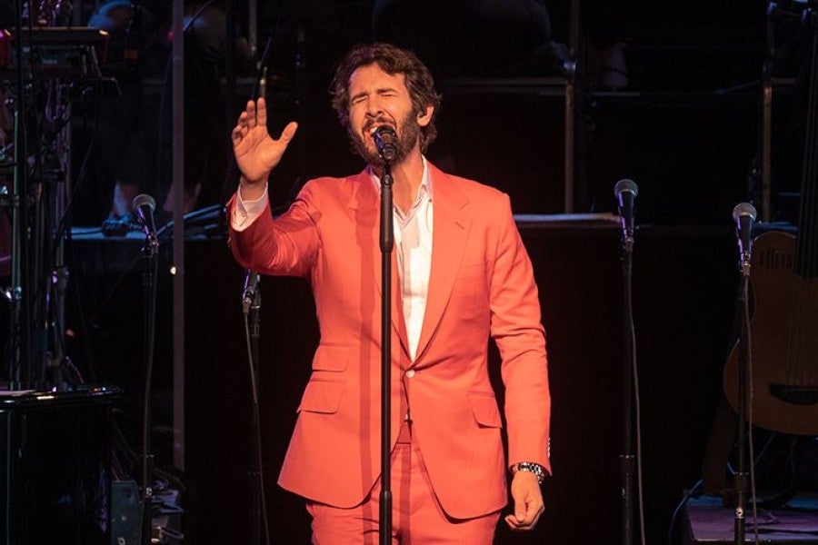 Josh Groban on stage at Kresge Auditorium on June 8, 2019.