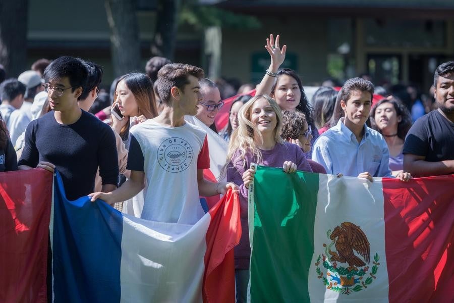 International students from Interlochen Arts Academy