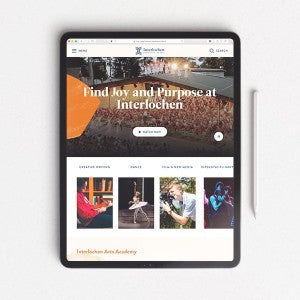 Interlochen Center for the Arts website launch