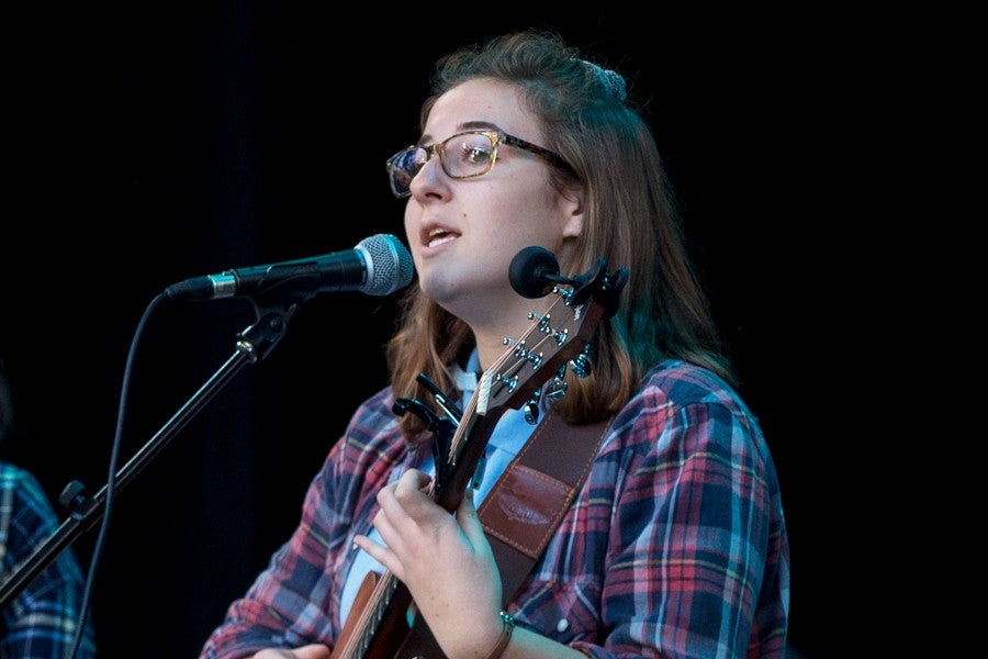 Interlochen Arts Academy singer-songwriter student performs