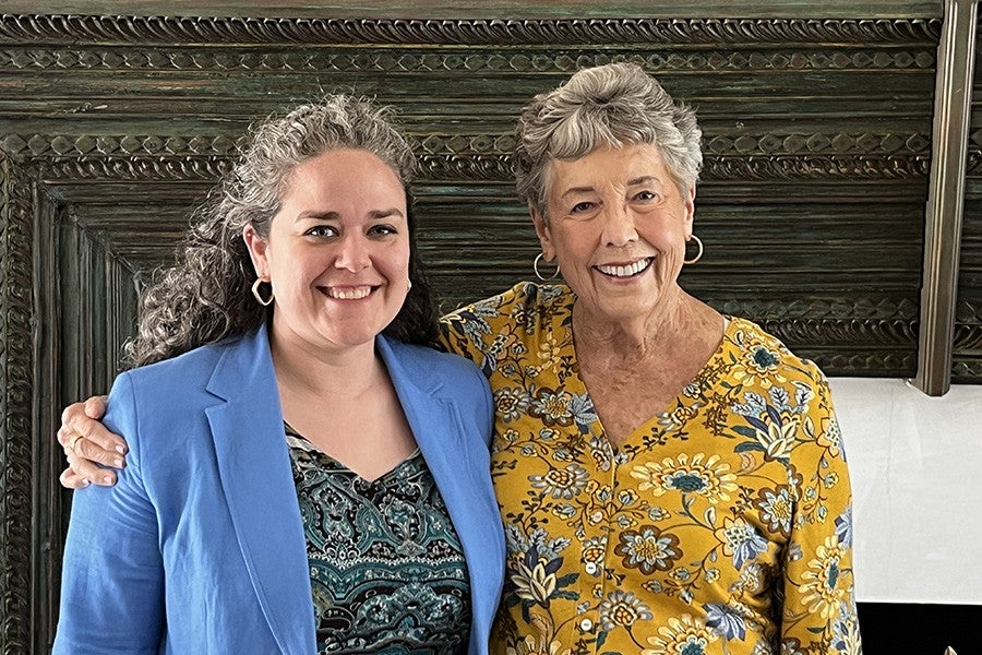 Lauren Hunt and Linda VanSickle Smith.