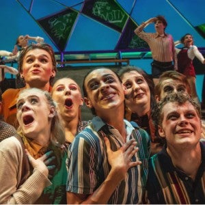 A group of theatre students in the 2019 production of "Matilda"