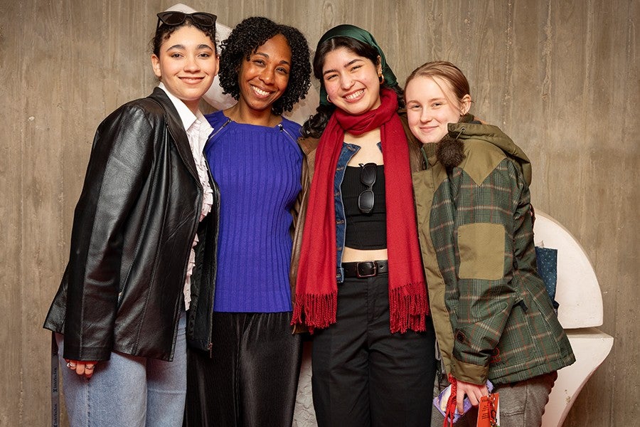 Author Patrice Gopo with Interlochen Arts Academy students