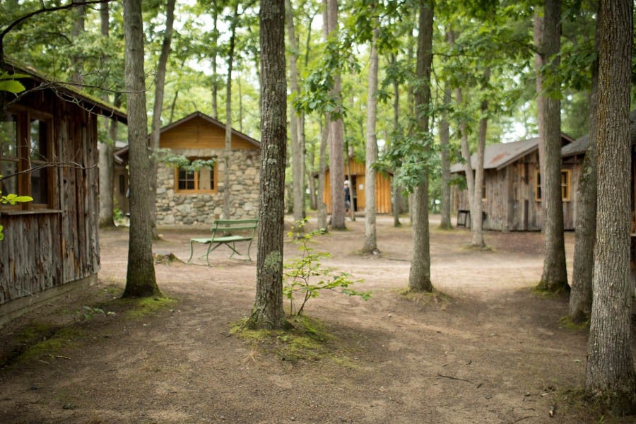 Practice cabins at Interlochen Arts Camp