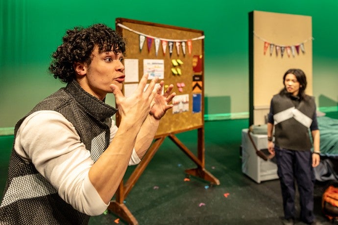 Interlochen Arts Academy students perform a scene from Susan Pak's play 'The Great MC.'