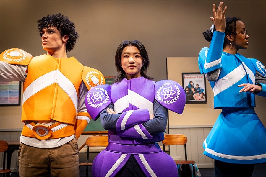 Arts Academy students in the world premiere production of 'The Great MC'.