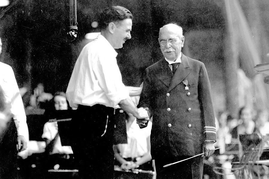 Interlochen Arts Camp Joseph Maddy with John Philips Sousa