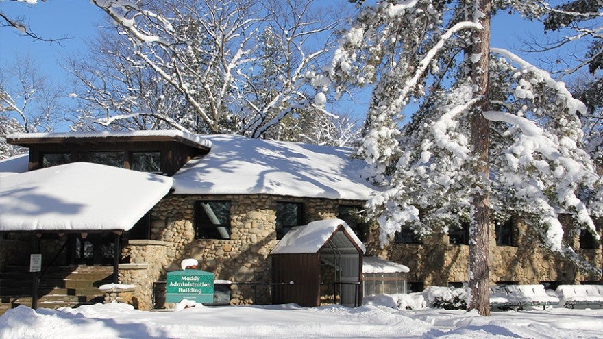 A large stone building