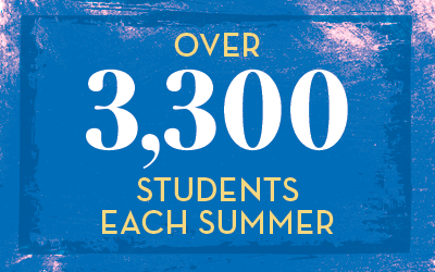 IAC Over 3,300 students each summer infographic stat