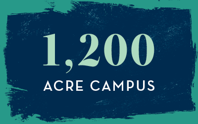 IAA/IAC 1,200 acre campus infographic stat